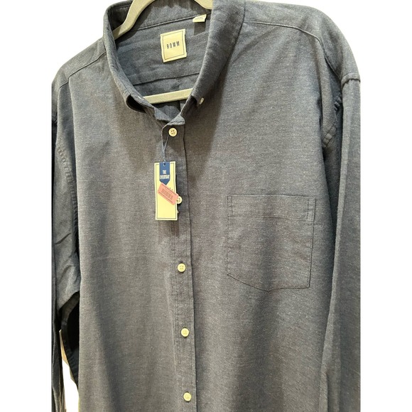 Rowm Men's Long Sleeve Button-Down Collared Shirt - Size XXL * M1324 - Picture 3 of 7